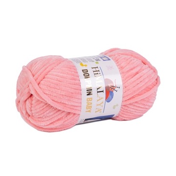 100g włóczka poliester Dolphin Baby róż 346