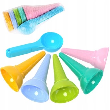 Песочный набор. Конусы для мороженого