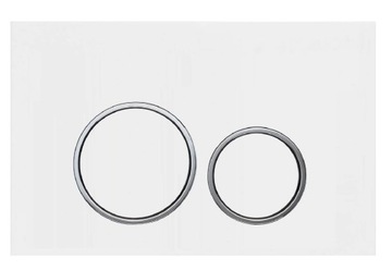 Przycisk spłukujący WC biały Dopio pasuje do stelaża GEBERIT UP100