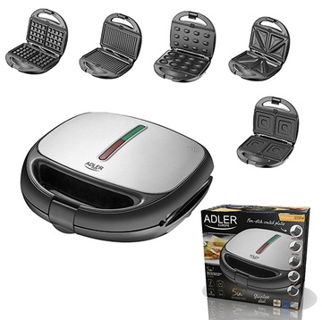 OPIEKACZ TOSTER 5W1 GOFRY TOSTY GRILL ORZESZKI MOC