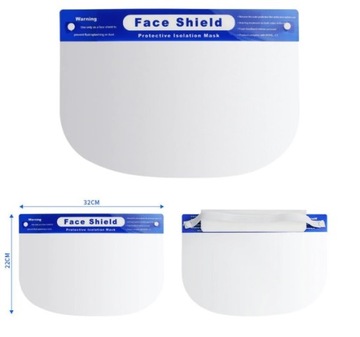 Защитный козырек для лица с эластичной лентой