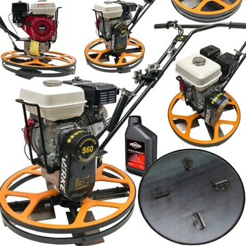 ZACIERACZKA SPALINOWA DO BETONU KRAWĘDZIARKA 6,5 KM 60 CM + TALERZ + OLEJ