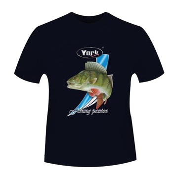 STYLOWA KOSZULKA T-SHIRT Z RYBĄ - OKOŃ-XL