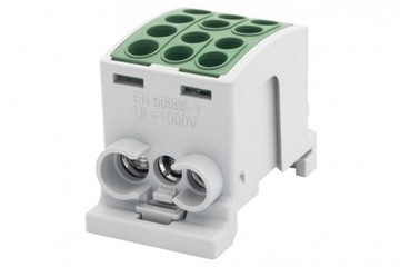 Zacisk HLK 100A-3 (1x25,2x16 / 1x25,2x16)-zielony