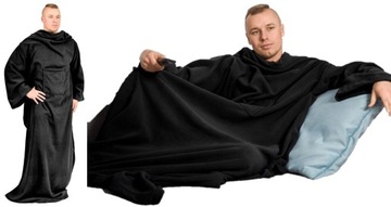 Kocyk - Szlafrok Duży koc z rękawami dla Zmarźlaka