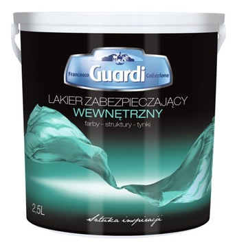 Francesco GUARDI Lakier Zabezpieczający Wewnętrzny Bezbarwny Półmat 2,5L