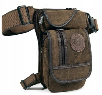 Мужская холщовая сумка для выживания/мотоцикла на бедре