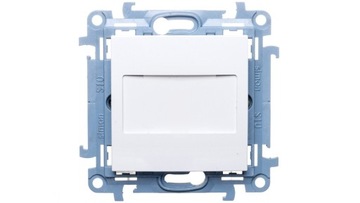 SIMON 10 Zaślepka z mostkiem biała CPS.01/11