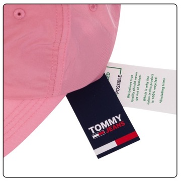 TOMMY JEANS czapka damska z daszkiem, różowa