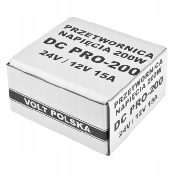ПРЕОБРАЗОВАТЕЛЬ НАПРЯЖЕНИЯ ПРЕОБРАЗОВАТЕЛЬ ПОСТОЯННОГО ТОКА 24/12В 15А 200Вт