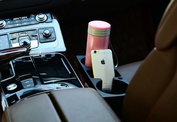 Автомобильный держатель для напитков КРУЖКА-ТЕЛЕФОН для бутылок между сиденьями UNI 5IN1