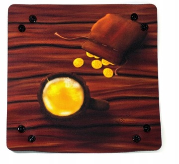 DICE TRAY TACKA NA KOŚCI STÓŁ W KARCZMIE 22X22CM