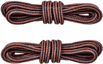 CZARNO-BRĄZOWE SZNURÓWKI TREKKINGOWE OUTDOOR 90 CM