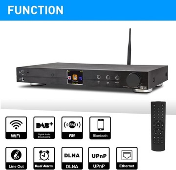 Ocean Digital WR10 DAB+/DAB/FM/Ethernet Bluetooth Tuner (430 mm) WiFi WR10
