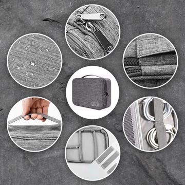 ORGANIZER PODRÓŻNY TORBA ETUI NA ŁADOWARKI KABLE