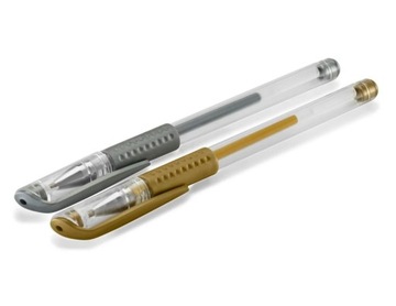 ZESTAW 2 DŁUGOPISÓW ŻELOWYCH CLASSIC Gold & Silver