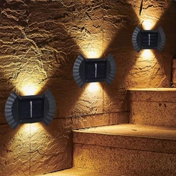 СОЛНЕЧНЫЕ САДОВЫЕ ЛАМПЫ СОЛНЕЧНАЯ ЛАМПА НАСТЕННЫЙ СВЕТИЛЬНИК 4 шт.