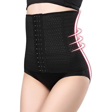 Damski lateksowy gorset do uprawiania sportu Shaper Cincher gorset XS czarny