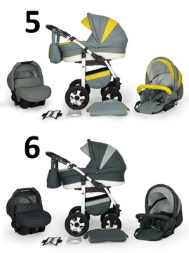 VERDI ELIZ ДЕТСКАЯ КОЛЯСКА 3В1 + СУМКА + АКСЕССУАРЫ