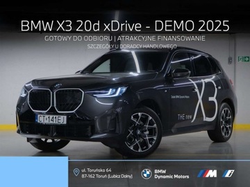 BMW X3 G45 2025 BMW X3 xDrive20d 197 KM mHEV - DEMO 25 - Kamera 360 - M Sport - Adapt. LEDy
