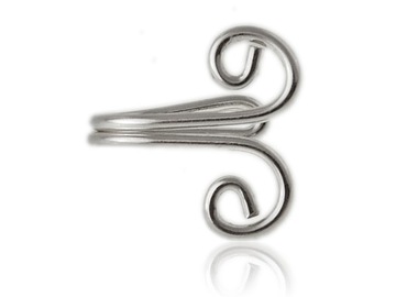 NAUSZNICA ZACISK FAKE GRECKI WZÓR kn140