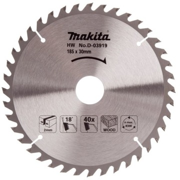 MAKITA TARCZA TNĄCA 185x30mm 40Z HS7611 5604
