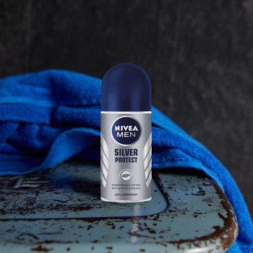 NIVEA MEN SILVER PROTECT Мужской шариковый антиперспирант для мужчин 50 мл x6