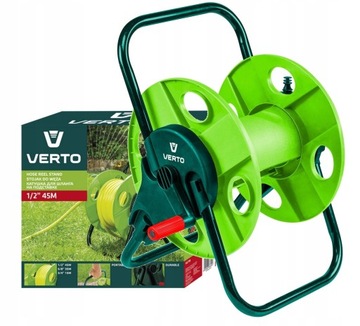 ПОДСТАВКА ДЛЯ САДОВОГО ШЛАНГА VERTO, ПЕРЕНОСКА, КАТУШКА, ДЛИНОЙ ДО 45 м, 1/2