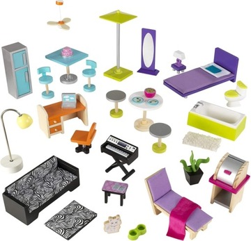 Kidkraft 65833 деревянный кукольный домик розовый