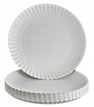 Бумажная тарелка 18 см, 50 шт., одноразовые тарелки, тарелки для гриля