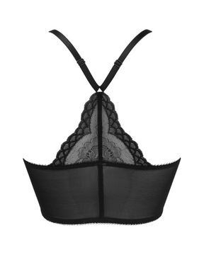 Gossard Superboost Lace Deep V Bralette Biustonosz półgorset czarny 30D/65D