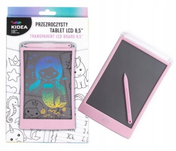 Růžový Znikopis dívčí Hračky kreativní Kidea Tablet kreslený Pěkný