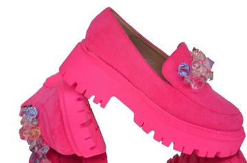 ЗАМЕЧАТЕЛЬНЫЕ ЖЕНСКИЕ ЛОФЕРЫ С КРИСТАЛЛАМИ, ПОВСЕДНЕВНАЯ КОЖА, ОБУВЬ ИТАЛИЯ, ОРИГИНАЛЬНЫЙ СТИЛЬ