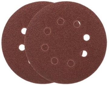 KRĄŻEK ŚCIERNY Z OTWORAMI 125MM GRAN 150 2 SZT