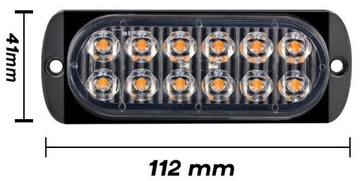 АВАРИЙНЫЙ СТАКАН 2 x 12 светодиодов