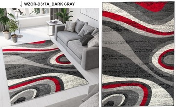 DYWAN 250x350 BCF MODNE NOWOCZESNE DYWANY SZARE