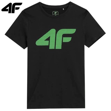 ФУТБОЛКА ДЛЯ МАЛЬЧИКОВ 4F ДЕТСКАЯ СПОРТИВНАЯ ФУТБОЛКА НА КАЖДЫЙ ДЕНЬ