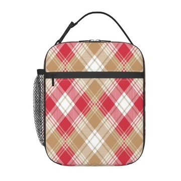 Royal Stewart Tartan Thermal Insulated Lunch Bags Women Comic Cartoon