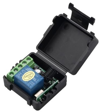 1-kanałowy przekaźnik 12V 433MHz + obudowa