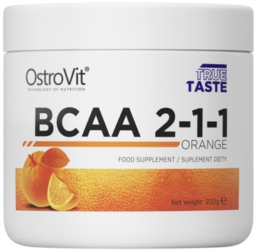 OSTROVIT BCAA 2:1:1 200G 100% CZYSTE AMINOKWASY