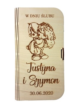 PUDEŁKO NA PIENIĄDZE ŚLUB WESELE PREZENT PAMIĄTKA