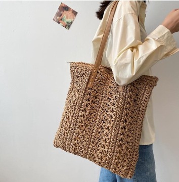 ПЛЯЖНАЯ СУМКА А4 В БОХО, НА МОЛНИИ, XXL