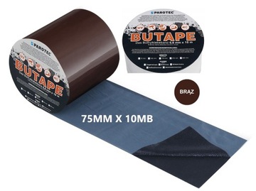 PAROTEC BUTAPE Taśma dekarska butylowa brązowa 75mm x 10m brąz brązowy 7,5c
