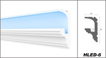 HEXIMO LED 2in1 Профиль потолочного освещения - 1,7м HLED-6