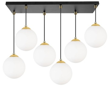 LAMPA WISZĄCA SUFITOWA ŻYRANDOL PLAFON LED szklana