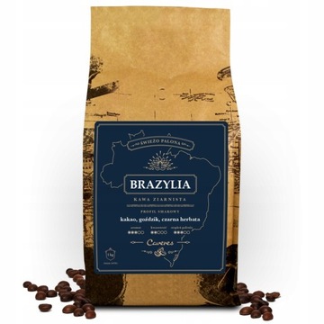 Kawa ziarnista BRAZYLIA 1kg ŚWIEŻO PALONA PALARNIA