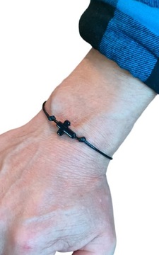 MĘSKA BRANSOLETKA KRZYŻYK KRZYŻ CELEBRYTKA