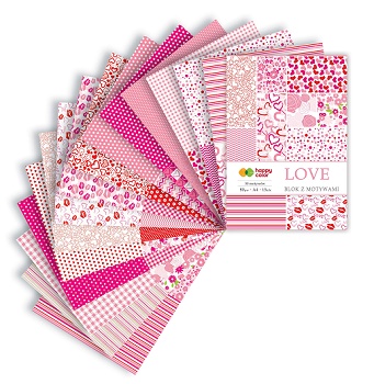 Blok z motywami A4 Happy Color Love 30 motywów