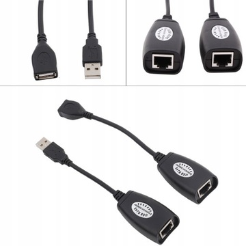 PRZEDŁUŻACZ SIECIOWY USB 2.0 DO RJ45 ETHERNET