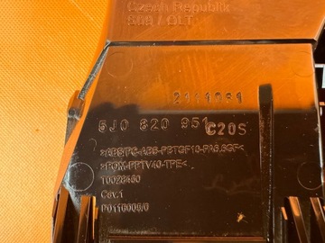 РЕШЕТКА ЦЕНТРАЛЬНОЙ ВОЗДУХА SKODA FABIA ROOMSTER 5J0820951C 5J0820951